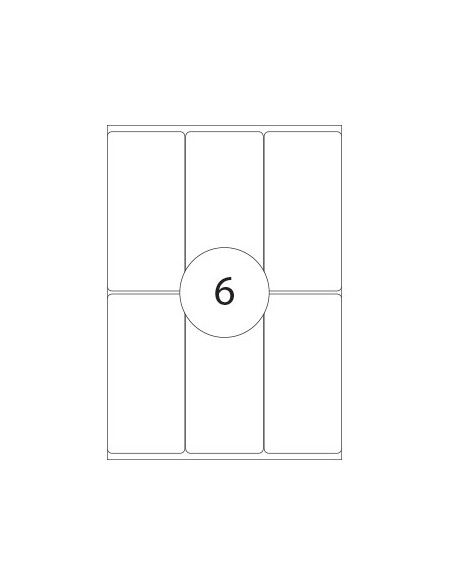 Etiquetas 49x100mm Apli 15 Folhas A5 102un Branco