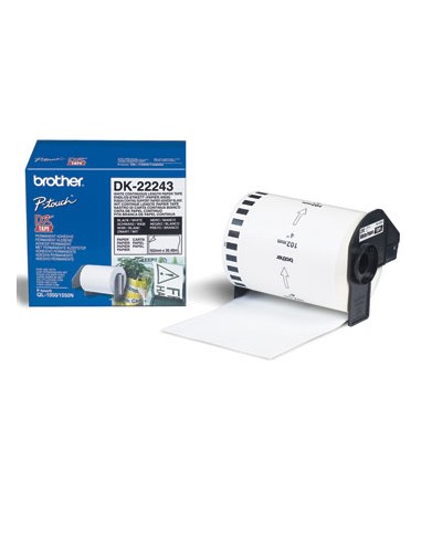 Fita de papel contínuo autocolante (branco) 103mmx30,48mts