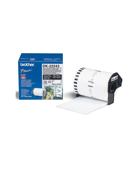 Fita de papel contínuo autocolante (branco) 103mmx30,48mts