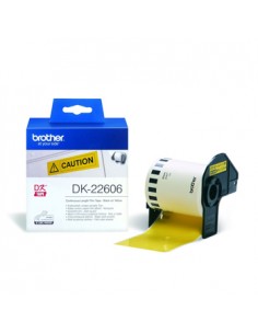 Rolo de película contínua Autocolante (amarelo) 62mmx15,24ms