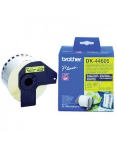 Rolo de papel, contínuo removível (amarelo) 62mmx30,48mts