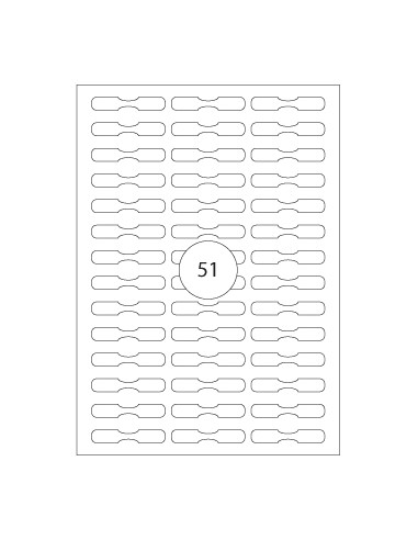 Etiquetas 45x8mm Apli A5 15 Folhas 765un  (tipo joalharia)