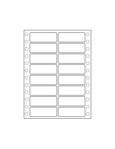 Etiquetas Continuo 102X36 (2 Vias) Cx8000