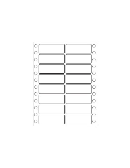 Etiquetas Continuo 102X36 (2 Vias) Cx8000