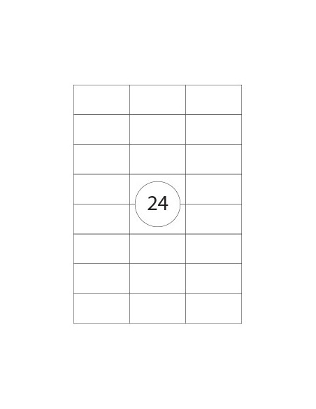 Etiquetas 70x37mm Apli Amarelo 20 Folhas A4  480un