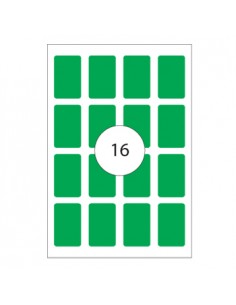Etiquetas 25x40 Apli 8 Folhas A4 128un Verde