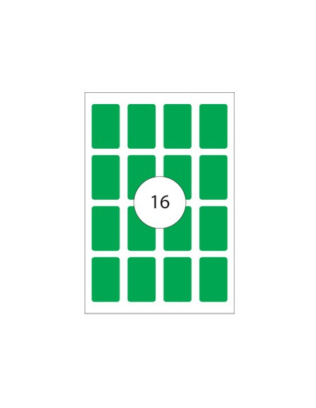 Etiquetas 25x40 Apli 8 Folhas A4 128un Verde
