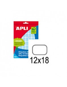 Etiquetas 12x18mm Apli Verde 8 Folhas 448un