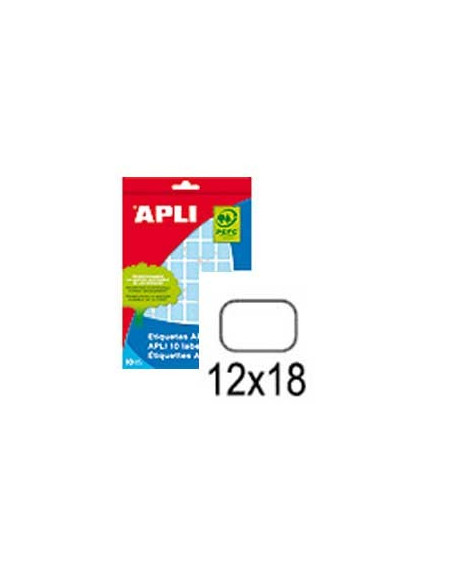 Etiquetas 12x18mm Apli Verde 8 Folhas 448un