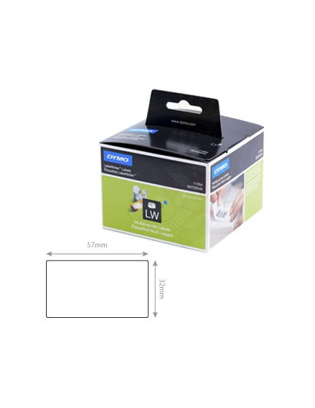 Etiquetas Multifuncoes Brancas Dymo 57mmx32mm 1Rolo
