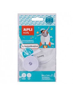 Etiquetas 10mmx3 metros Termoadesivas p/Roupa Rolo