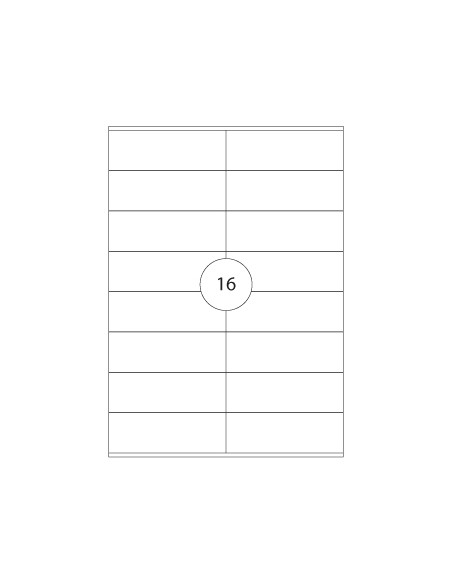 Etiquetas 105x36mm Polyester Transp/Mate (Laser&Copier)  Ma