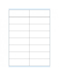 Etiquetas 105x36mm Transparente/Matte (Laser&Copier) Markinn