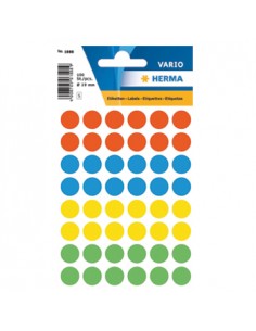 Etiquetas Redondas 12mm Sortido Herma1851 240un
