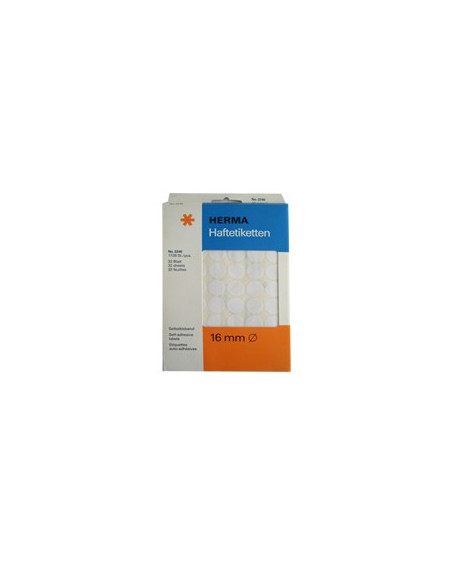 Etiquetas Redondas 16mm Herma - 1728un Branco