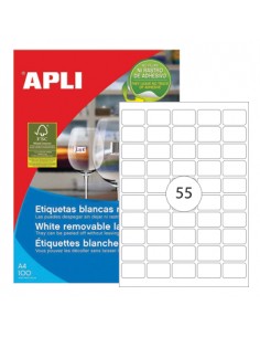 Etiquetas Removiveis 36,8x23,8 100 Folhas A4 5500un
