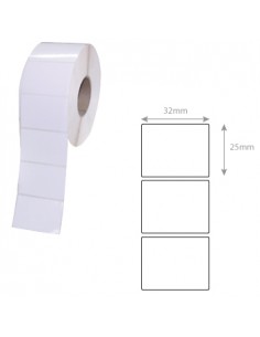 Etiquetas ZEBRA Termicas Premium 2000D 32x25mm 12 Rolos