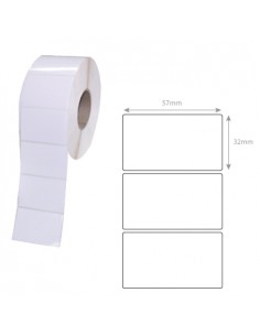 Etiquetas ZEBRA Termicas Premium 2000D 57x32mm 12 Rolos