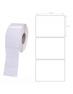 Etiquetas ZEBRA Poliester 3000T 102x76mm 12 rolos