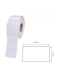 Rolo Etiquetas Termicas 50x25x25 2000 uni