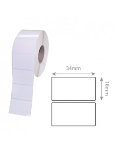 Rolo Etiquetas Termicas 34x18mm Rolo 2000un