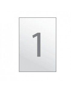 Etiquetas 210x297 Transparente Inkjet  Apli 10 Fls A4 10un