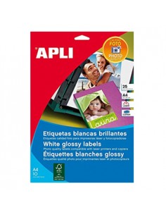 Etiquetas 199,6X289,1 Transp/Glossy  10Folhas