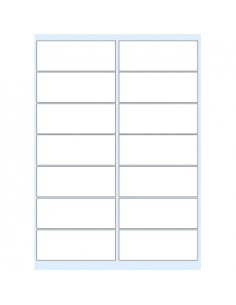 Etiquetas 99.1x38.1 Avery Transpare Laser  25Fls A4 350un