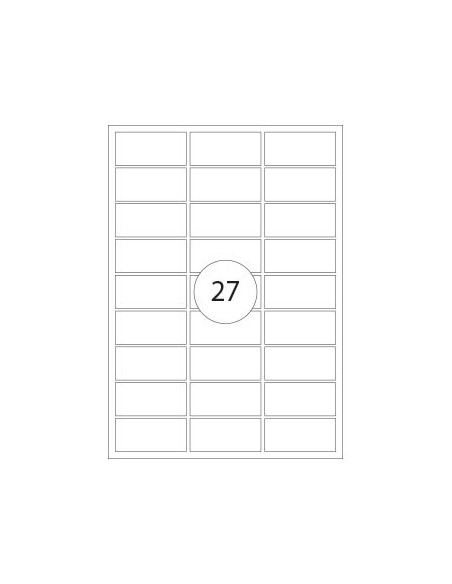 Etiquetas 63.5x29.6mm Transp. Mate Inkjet  25fls 675 Etique