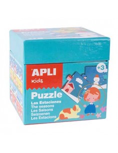 Jogo Puzzle Apli Kids Tema 4 Estações 24 Peças