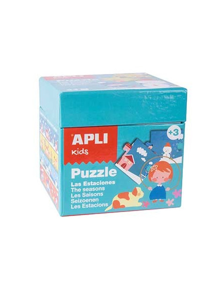 Jogo Puzzle Apli Kids Tema 4 Estações 24 Peças