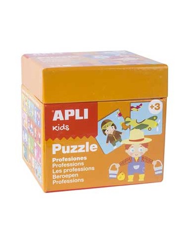 Jogo Puzzle Apli Kids Tema 12 Profissões 24 Peças