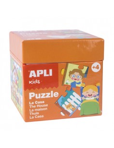Jogo Puzzle Apli Kids Tema A Casa 24 Peças
