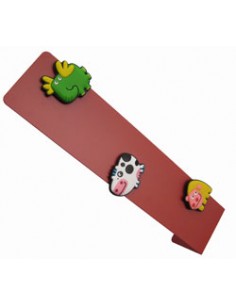 Moldura M FUN Verde + Preto + Amarelo Com 3 Magnetos CX.6UN