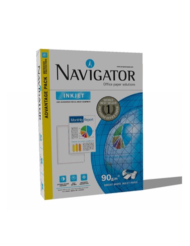 Papel Fotocopia A3 90gr Navigator (Inkjet) 5x500 Folhas