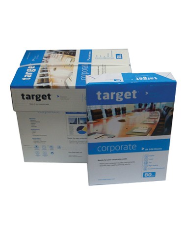 Papel Fotocopia A4 80gr Target Corporate 5x500Folhas