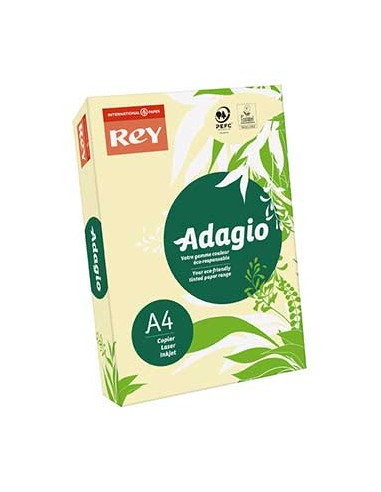 Papel Fotocopia Adagio(cd03) A4 80gr Amarelo Canario 1x500Fl