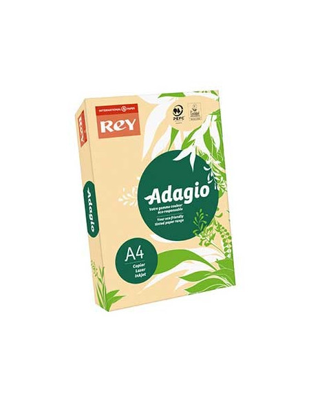 Papel Fotocopia Adagio(cd08) A4 80gr Salmao 1x500Fls