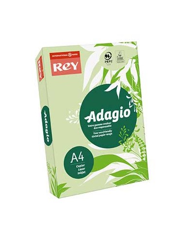 Papel Fotocopia Adagio(cd81) A4 80gr Verde Claro 1x500Fls