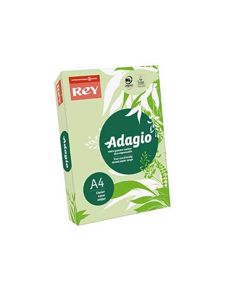 Papel Fotocopia Adagio(cd81) A4 80gr Verde Claro 1x500Fls