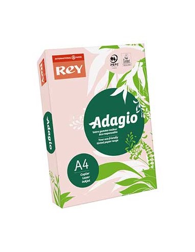 Papel Fotocopia Adagio(cd07) A4 80gr Rosa 1x500Fls