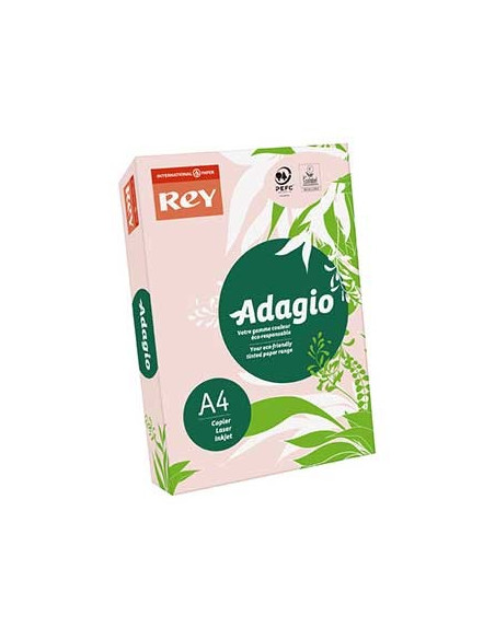 Papel Fotocopia Adagio(cd07) A4 80gr Rosa 1x500Fls