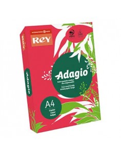 Papel Fotocopia Adagio(cd22) A4 80gr Vermelho Intenso 1x500