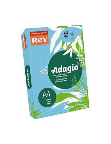 Papel Fotocopia Adagio(Cd48) A4 80gr Azul Claro 1x500Fls