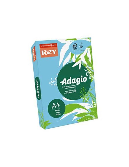 Papel Fotocopia Adagio(Cd48) A4 80gr Azul Claro 1x500Fls