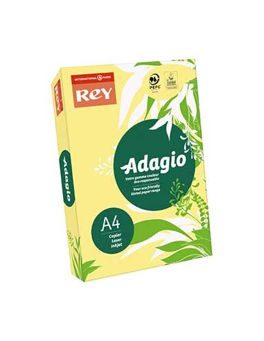 Papel Fotocopia Adagio(cd15) A4 80gr Amarelo Fluorescente