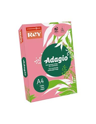 Papel Fotocopia Adagio(cd13)A4 80gr Rosa Fluorescente 1x500F