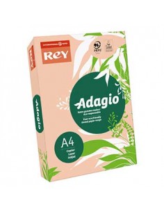 Papel Fotocopia Adagio(cd55) A4 80gr Pessego 1x500Fls