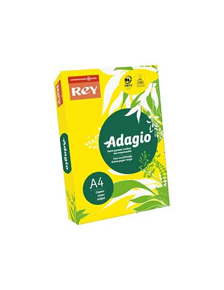 Papel Fotocopia Adagio(cd66) A4 80gr Amarelo Intenso 1x500Fl