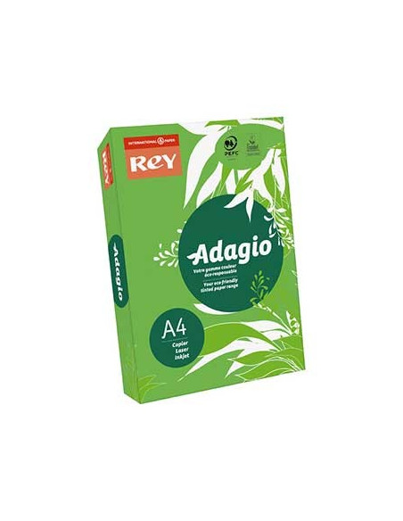 Papel Fotocopia Adagio(cd52)A4 80gr Verde Intenso 1x500Fls